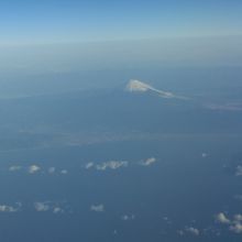 帰りの機内からの富士