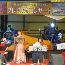 本格的なミニコンサート。