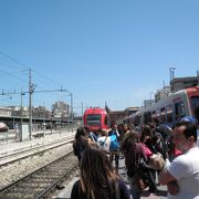アルベロベッロへ行く列車が出る小さな駅