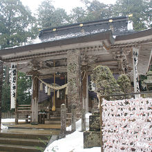 粟鹿神社の拝殿。