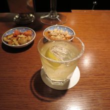 食前酒をいただきました