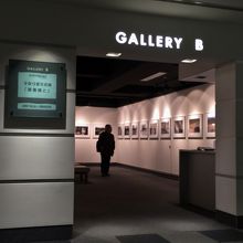 落ち着いた雰囲気のギャラリー