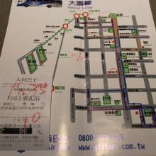 チケットともにくれた路線図
