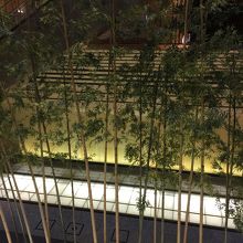 竹が美しく飾られていました