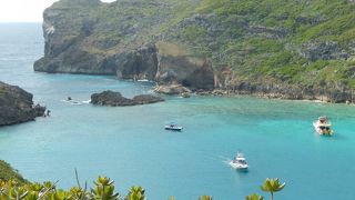 南島の上陸ポイント