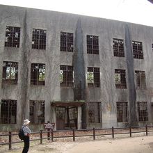 発電所跡で撮影