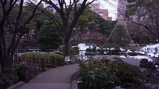 横浜スタジアムがある公園