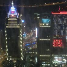 夜間は台北市内の夜景が一望です。