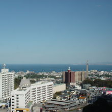 別府湾が視界に広がります。