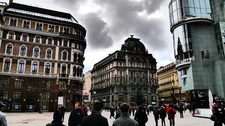 ウィーンの繁華街