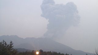 桜島に上陸する直前の道の駅、物産土産も種類多い