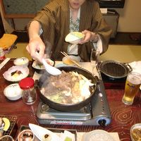 夕食のすきやき