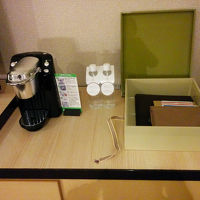 コーヒーマシンとアメニティなど