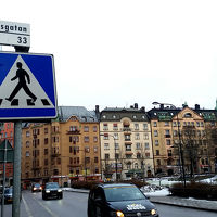 ホテルの前の道路