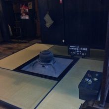 内部の囲炉裏