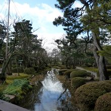 千歳橋の上から見た曲水