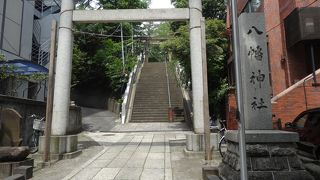 八幡神社への２つの道