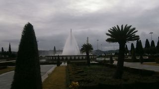 噴水がかなりびっくり。