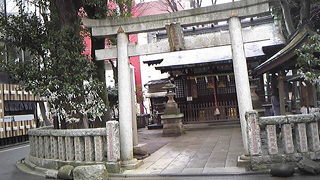 雨の中、ひっそりと