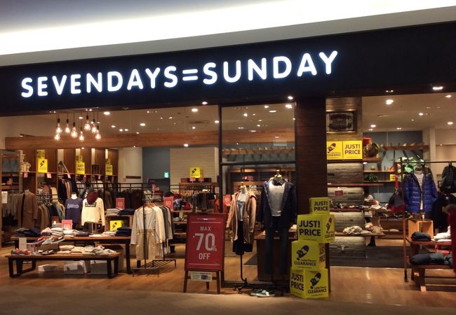 Sevendays Sunday 店舗 Sevendays Sunday 店舗