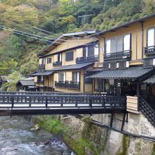いろんな泉質の温泉があります。