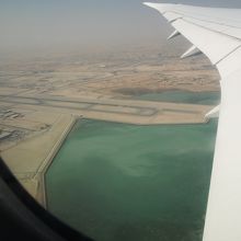カタールを飛び立ったときの景色♥