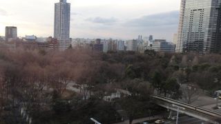 都会の公園です