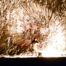 打樹花が始まりました