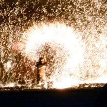 打樹花が始まりました