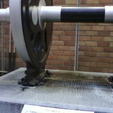 D51機関車の車輪がありました。