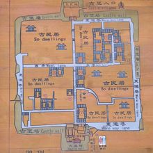 城壁内の略図です