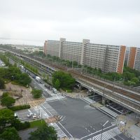 部屋から電車がみえます