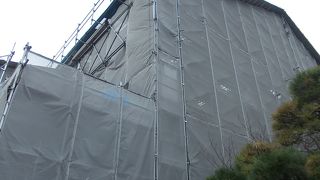 修復工事中でした