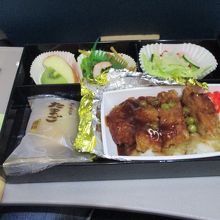 行きは日本食を選択