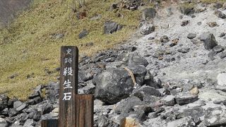 白面金毛九尾の狐伝説の殺生石