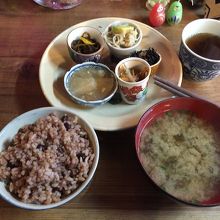 蕪・ひじきの煮物、きんぴら、もずく酢、春雨海老アボガドサラダ