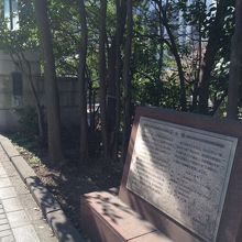 牌が建っています。