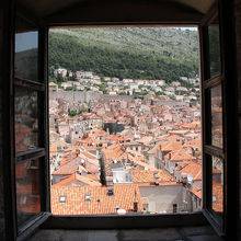 館内の窓からの眺めです