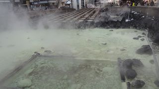 草津温泉　湯畑