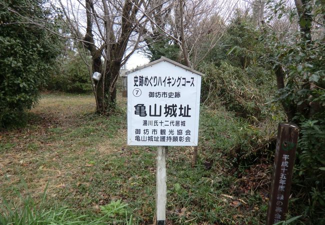 城巡り:紀伊亀山城跡、遺構は曲輪・土塁