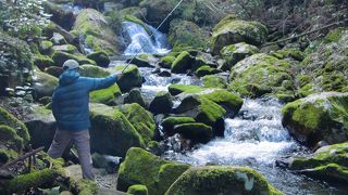 三瀬のふもとの渓谷です