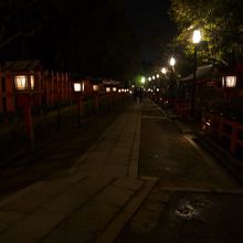 夜の燈籠が素敵