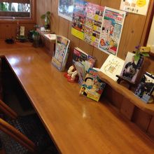 こちらカンター席。