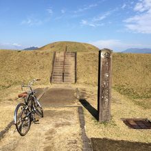 西都原古墳群　レンタサイクルで