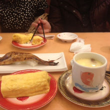 名物玉子焼き、焼きアナゴ