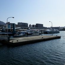 ターミナルに旅客船が停泊中です。