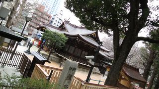 新宿ミニ博物館にもなっている神社