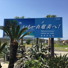 ようこそ奄美へってことでしょうか