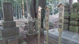 新田義貞一族の墓
