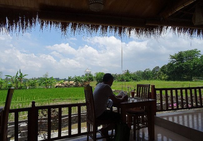 ライステラスを見ながらのんびりランチ